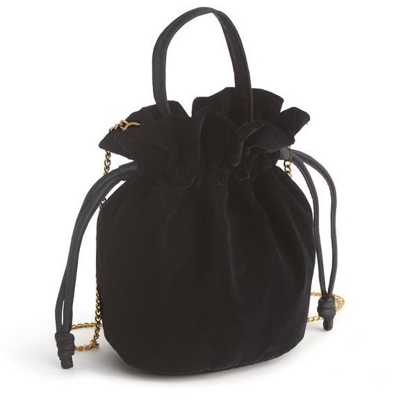 Vera Bradley Handbags - Vera Bradley Black Velvet Mini Bag